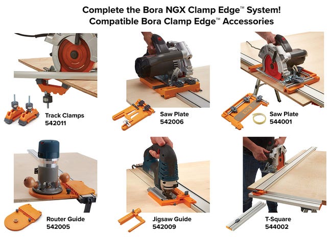 Guida Per Seghetto Alternativo Bora - Accessorio Per Tagli Dritti E Precisi | Compatibile Con Bordi Bora - Foto 5