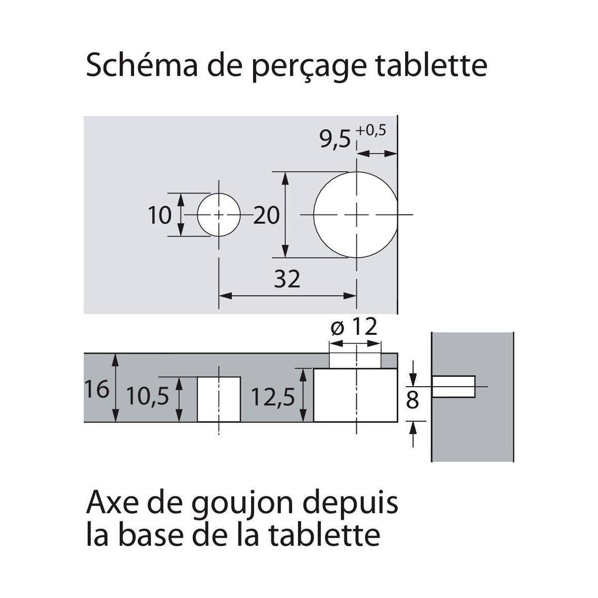 Ferrure excentrique VB 36 HETTICH FRANCE 65529 - 3