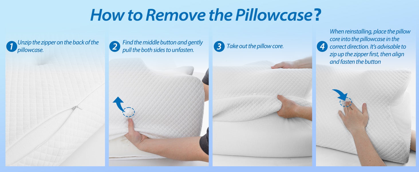 Almohada apnea del sueño, espuma viscoelástica ortopédica, contorno ergonómico, soporte lateral, dorsal, ventral, reduce ronquidos - Blanco - 6