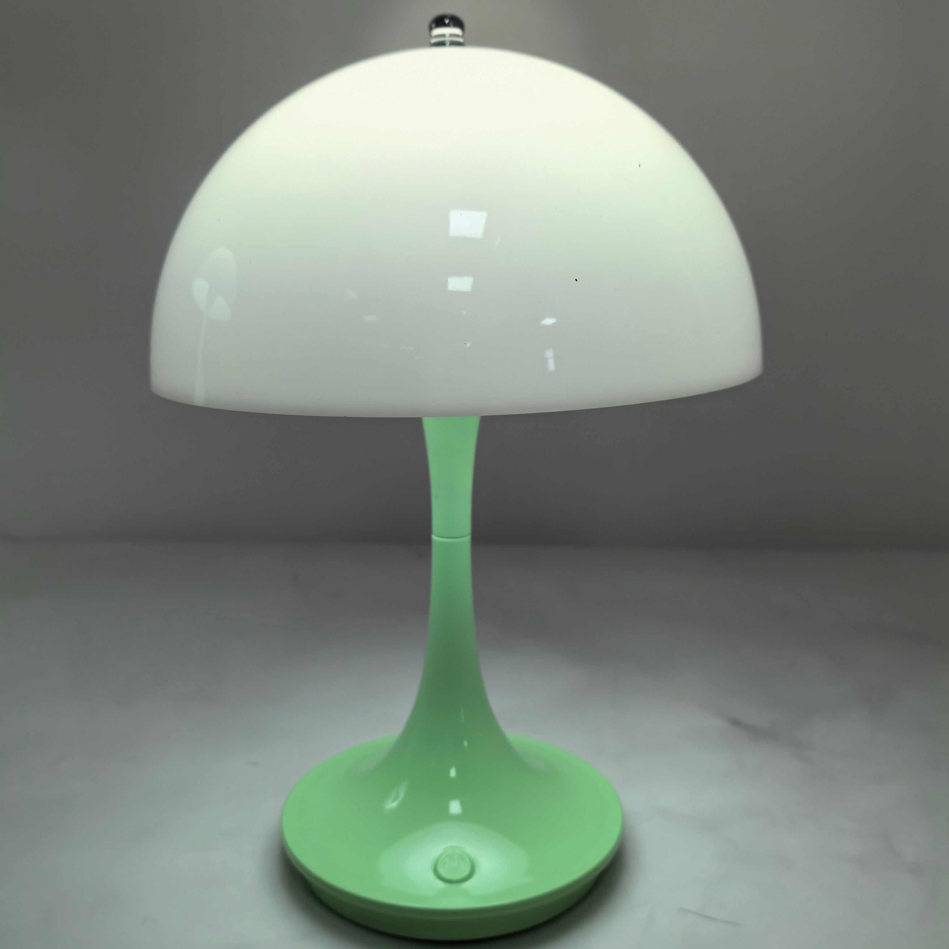 Lampe de table champignon sans fil, lampe de bureau rechargeable, lampe de chevet rétro LED, 3 couleurs de gradation de la température, vert - 3