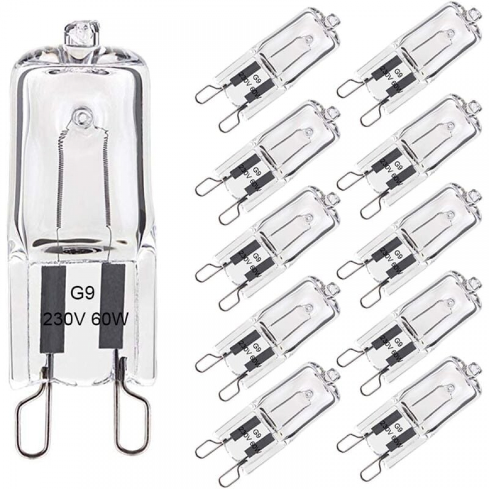 Ampoule Halogène G9 60W Blanc Chaud 2800K 680LM 230V Dimmable Halogène ...