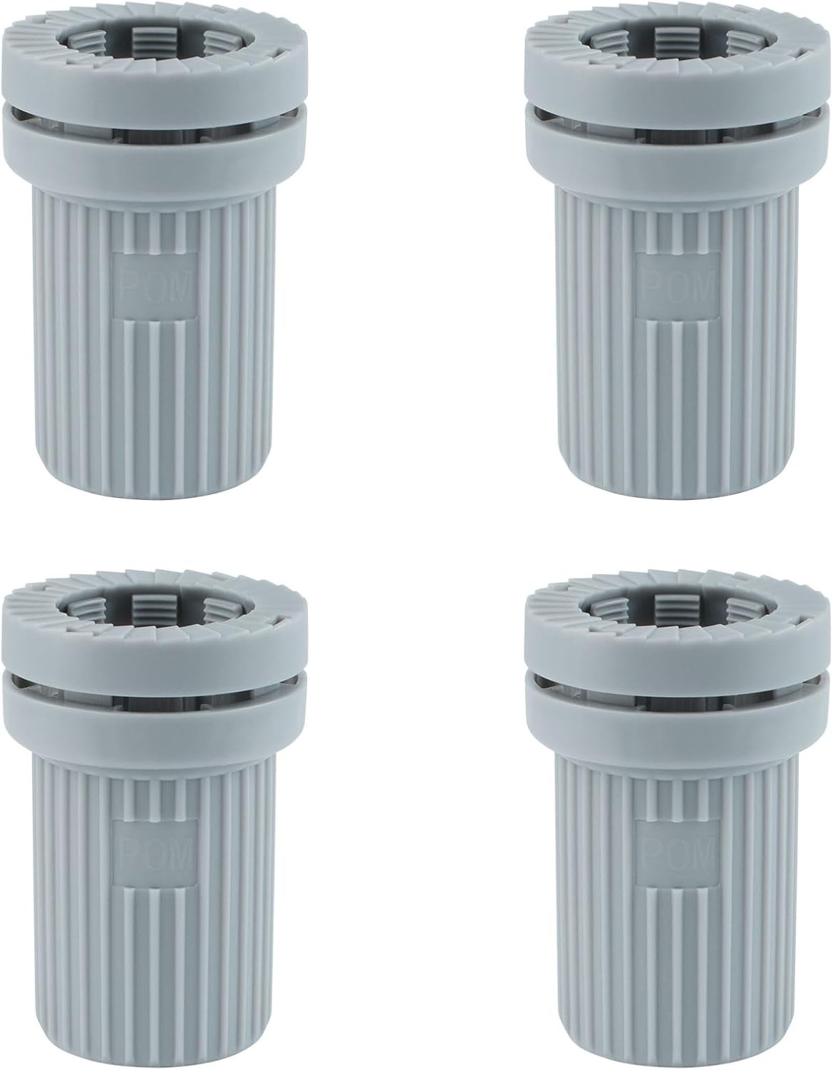 4 sztuki nakrętek mocujących kran – plastikowe nakrętki szybkozłączne do rur z ciepłą i zimną wodą (bez śrub)