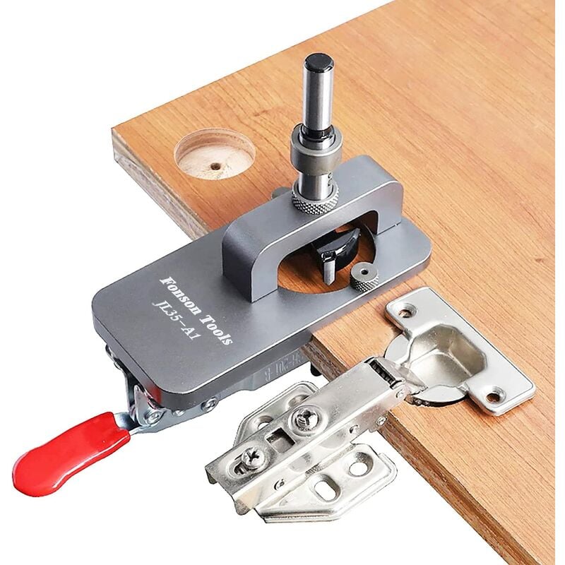 Plantilla Para Instalar Bisagras De Puerta - Kit De Instalación Preciso Con Guía De 2 Mm, Ajuste 90°, Succión Magnética, Para Carpintería, Armarios, Cocina O Baño
