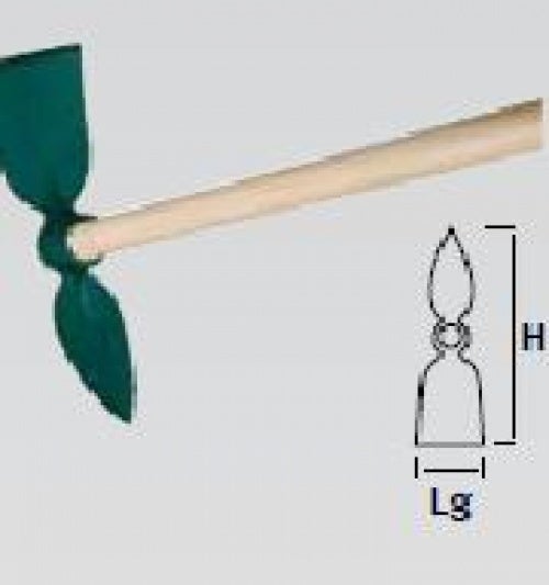 Serfouette forgée - panne et langue 26 cm