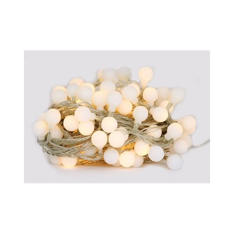 Girlanda LED 10 metrów 100 kul ciepła biel (lampki choinkowe)