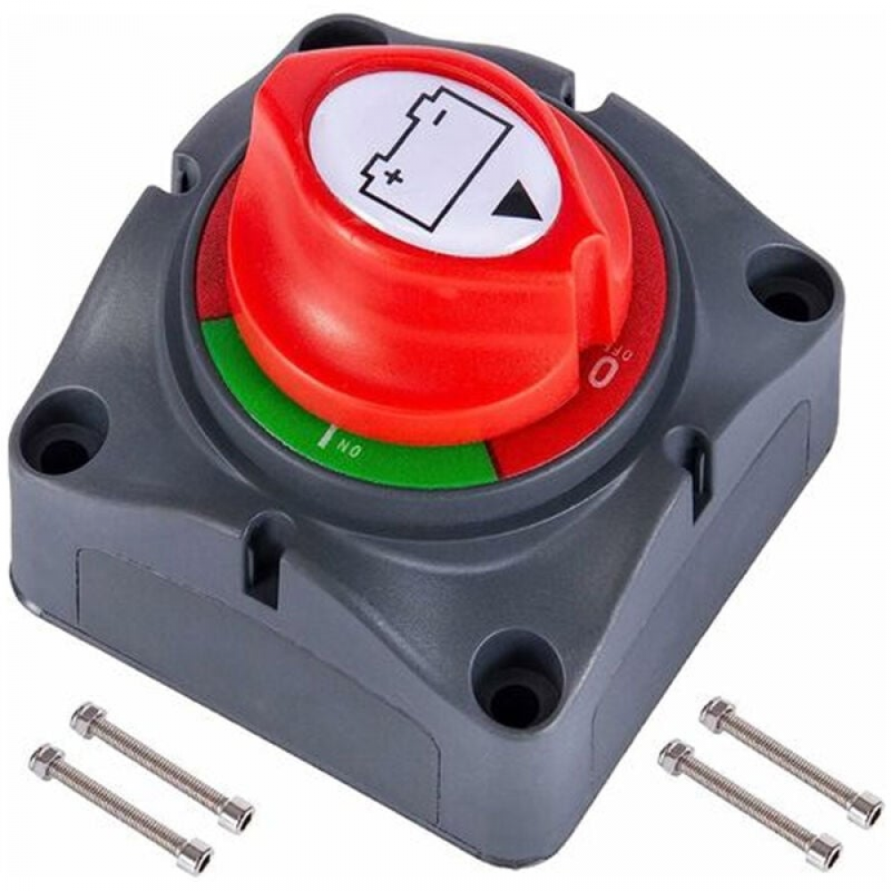 Behogan Disjoncteur de batterie 12 V-24 V, Interrupteur de batterie pour voiture, camping-car et bateau