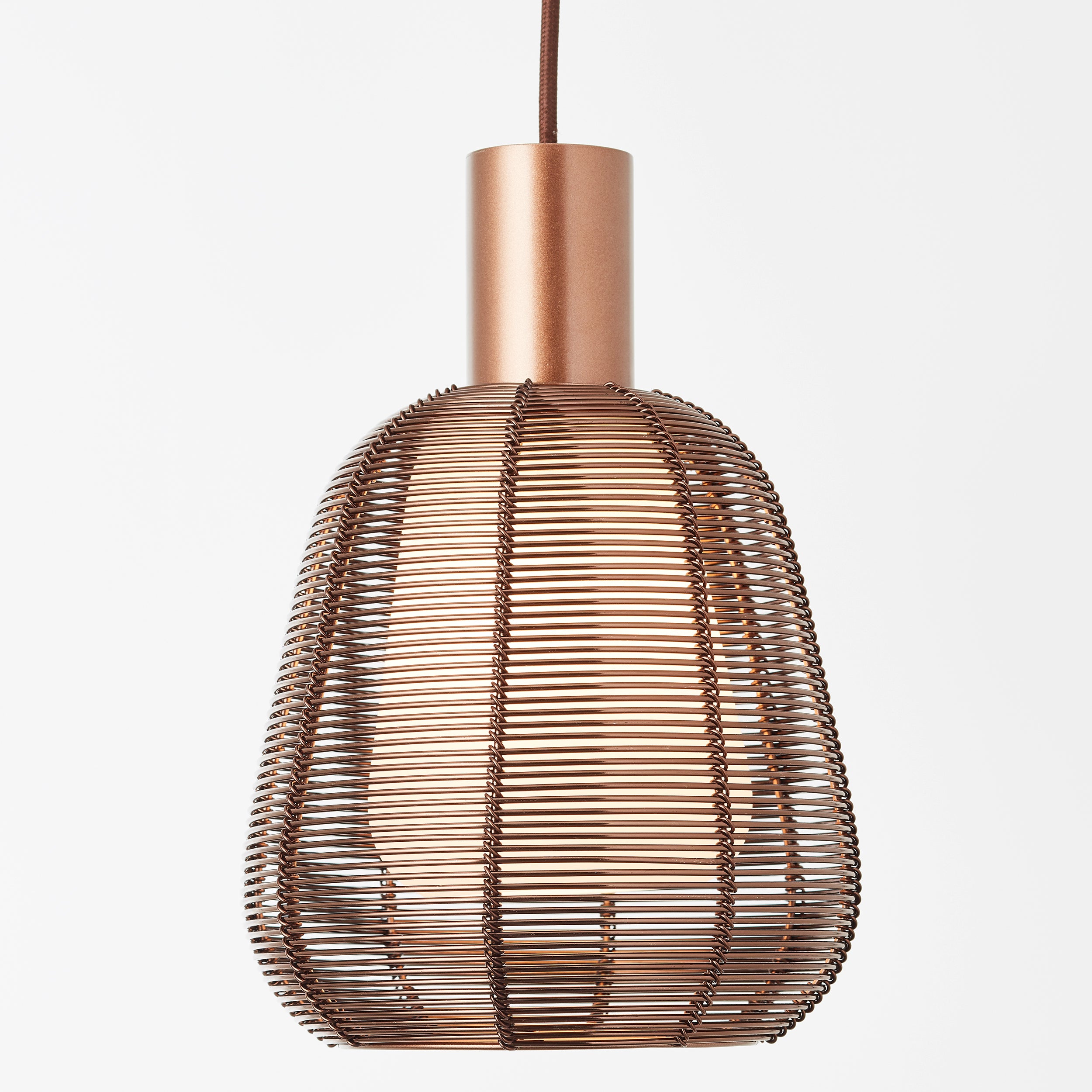 Brilliant Lamp Wallace 1-lampa wisząca kawa ciemne aluminium brąz 1x A60, E27, 40 W - 3