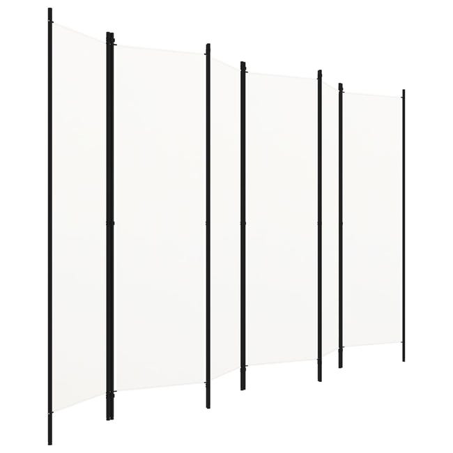 Paravento a 6 Pannelli Bianco 240x180 cm Paravento a 6 Pannelli Bianco 240x180 cm