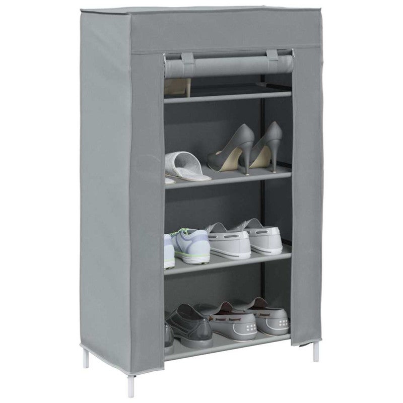 Szafka na buty Szara 60,5x30x97 cm Tkanina Non-woven vidaXL