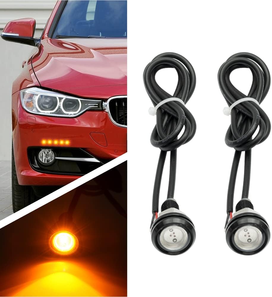 2 x Lampa oświetleniowa LED dużej mocy Eagle Eye - 9 W - ze śrubami, do samochodu lub motocykla - światła cofania/dzienne/postojowe