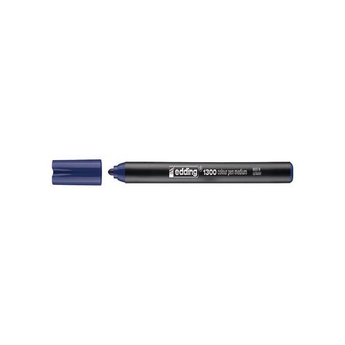 Lot De 2 Feutres Edding 1300 Noir - Pointe Moyenne Ronde 2 Mm - Pour Coloriage, Dessin, Bullet Journal, Mandalas