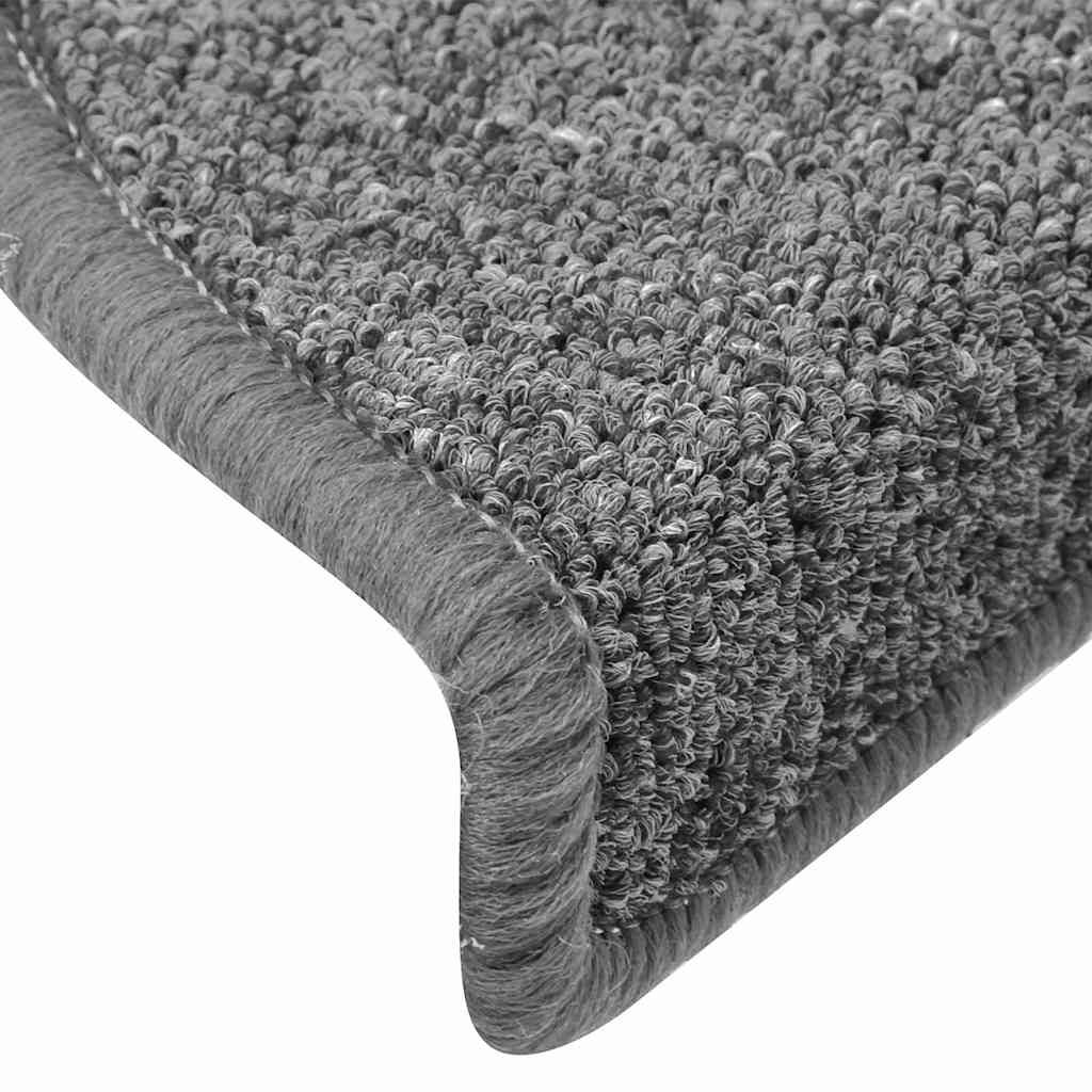 Tapis d'escalier 30 pcs | Paillasson d'escalier | Tapis de marche gris foncé 65x24x4 cm CFW451322 - 6