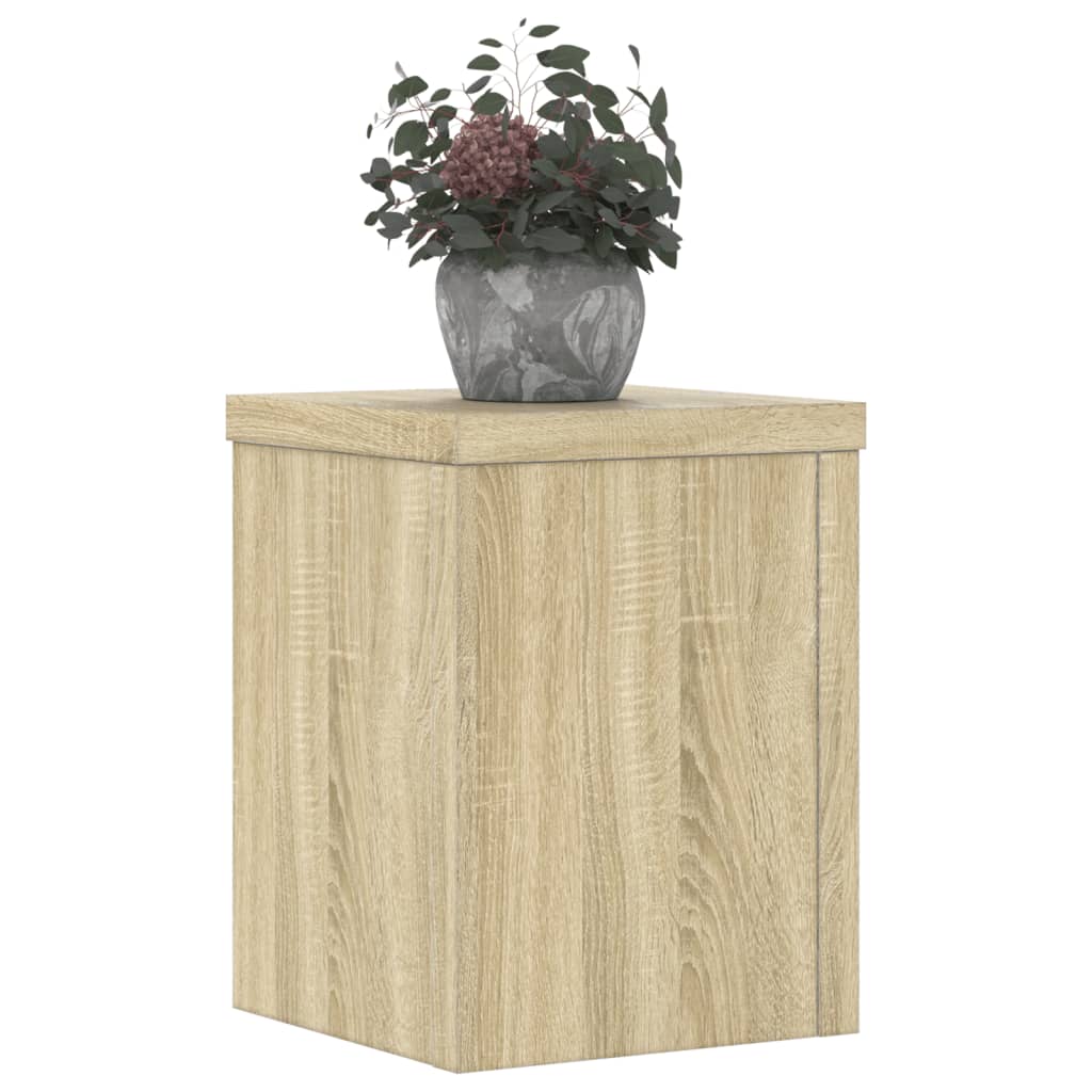 Support de plante, 2 pièces, chêne, 15 x 15 x 20 cm - 8