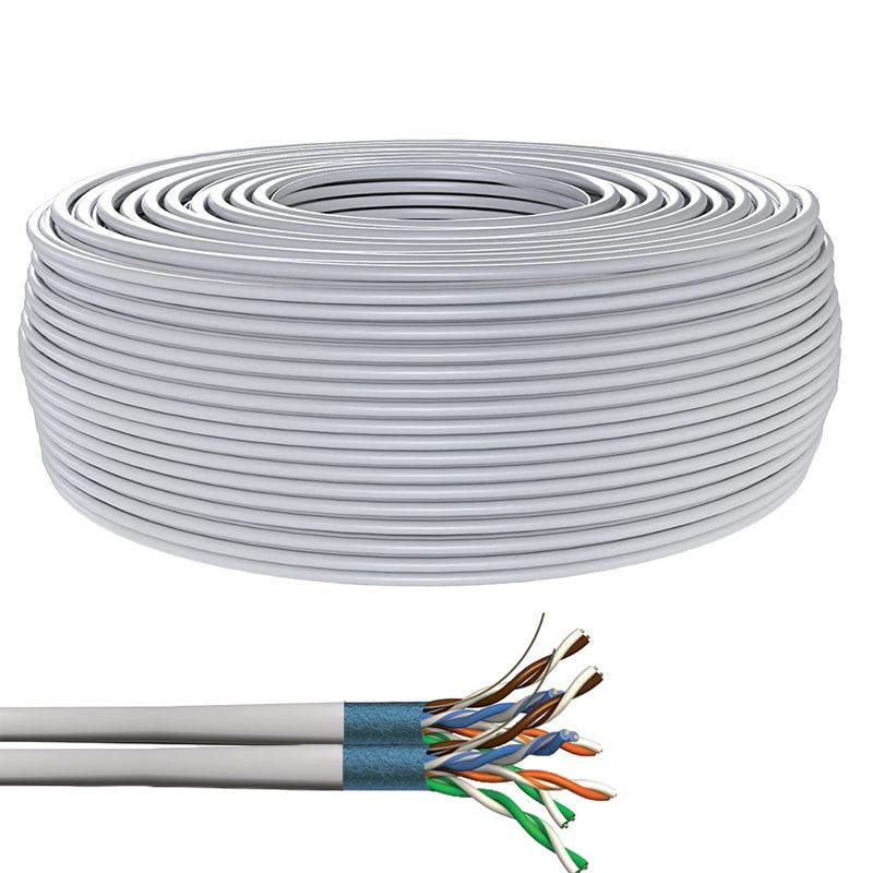 Câble Informatique Câble ethernet cat 6 rigide blindé 500m CONECTICPLUS | Leroy Merlin