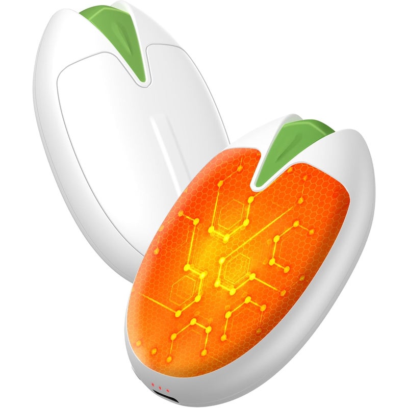 Ogrzewacze do rąk z akumulatorem, zestaw 2 sztuk, magnetyczne, elektryczne ogrzewacze do rąk o pojemności 6000 mAh, USB, idealne na ryby, do gry w go