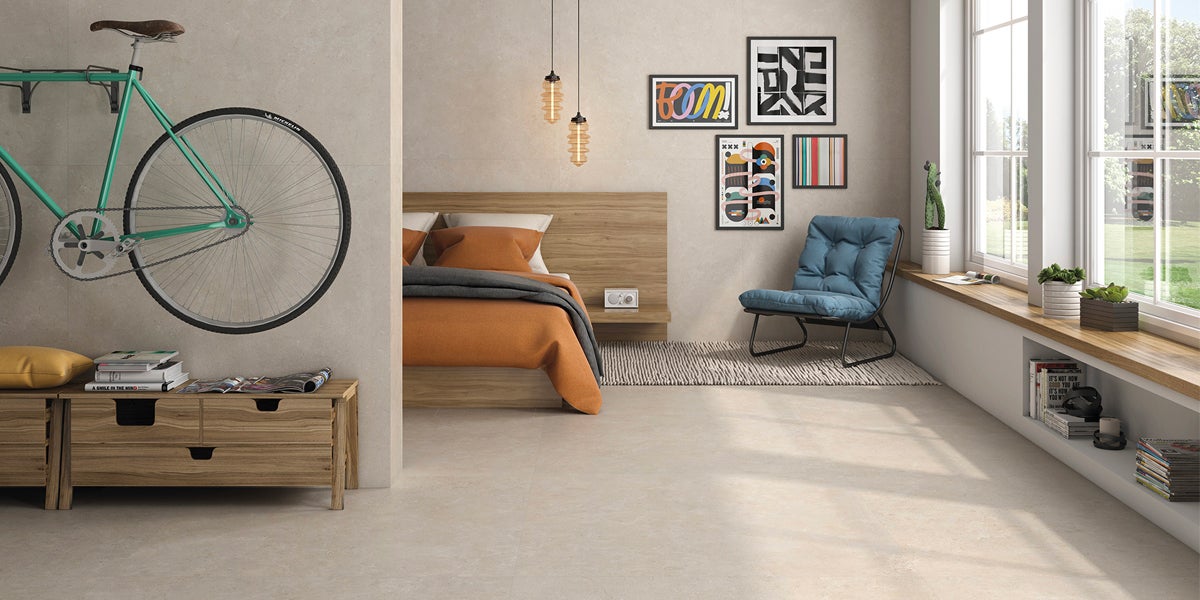 Carrelage sol moderne Rio Beige 60x60 cm - Réflex Boutique - 3