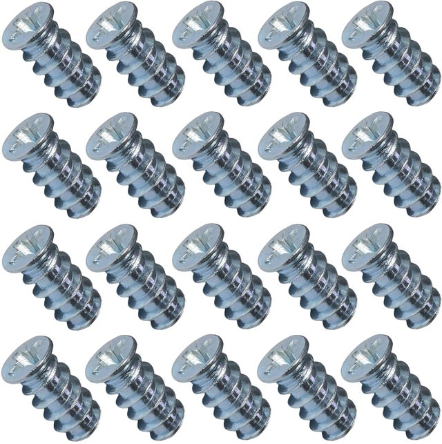 Lot De 100 Vis Euro Pour Meubles – Tête Fraisée 6,3x13 Mm – Acier Galvanisé – Pozidriv PZ