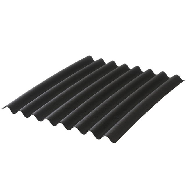 Placa bituminosa ondulada L 2 m - l 0,86 m - Col: Negro, A: 86 cm, L: 2 m
