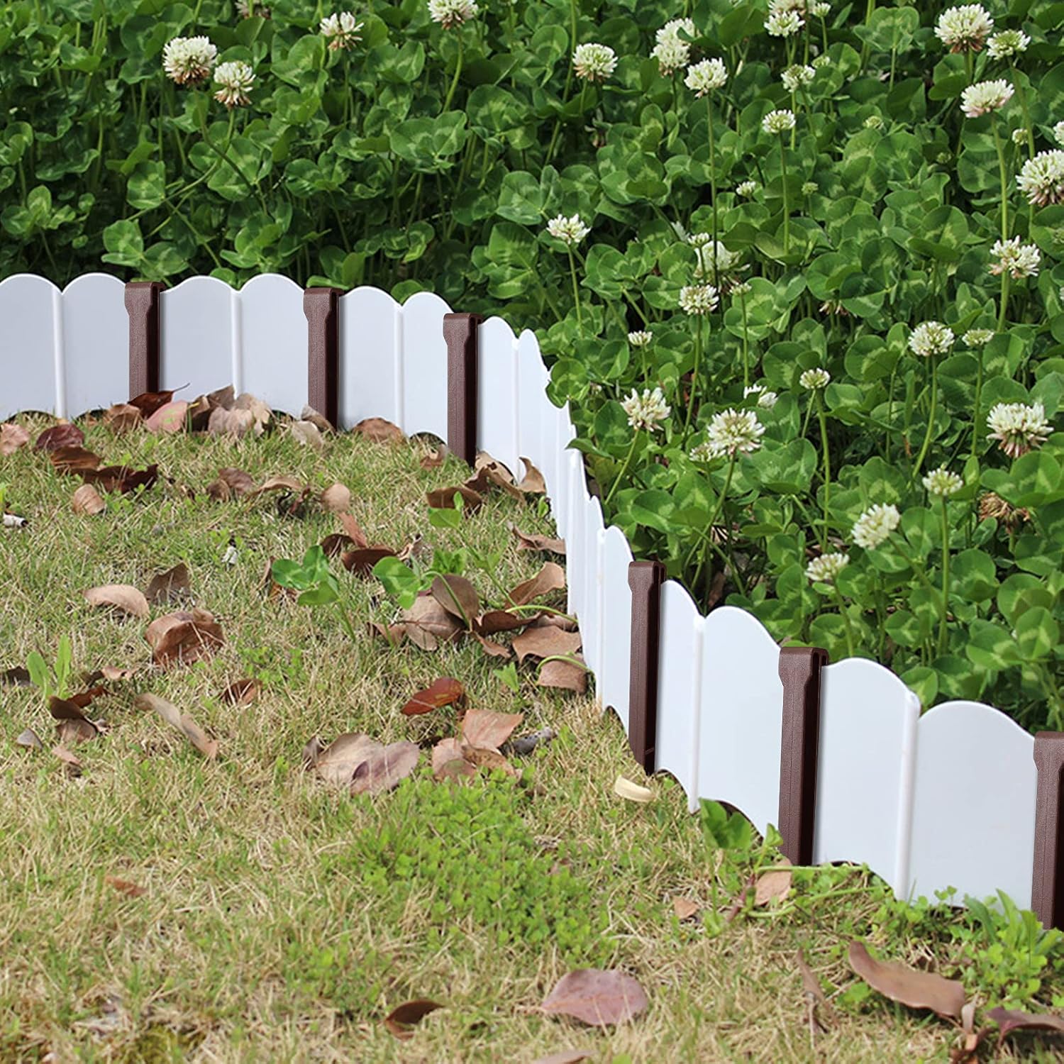 Lot de 20 piquets d'ancrage pour bordure de jardin, piquets en plastique pour bordure de paysage, pour support de plantes tenant des tentes, 25 cm - 4