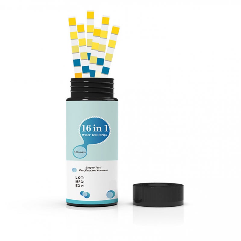Zestaw 100 pasków testowych do wody pitnej – jakość wody, basen, dom, szybkie i łatwe testowanie