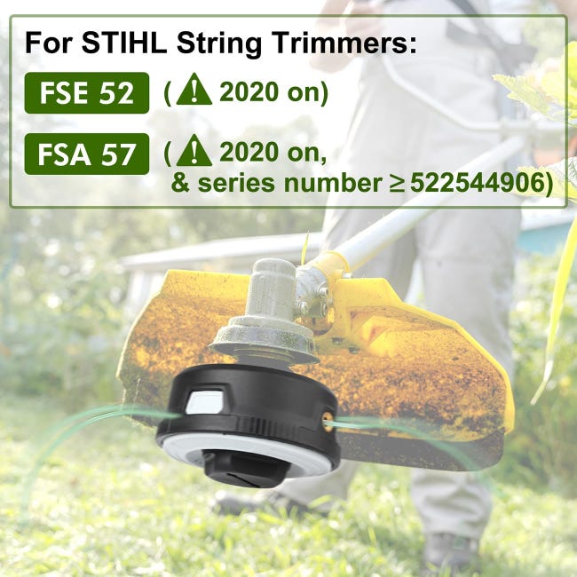 Cabezal Autocut C3-2 para desbrozadoras STIHL FSA 57 y FSE 52, cabezal de hilo Jrisbo AutoCut C 3-2 para desbrozadoras FSA57 y FSE52, carrete de hilo