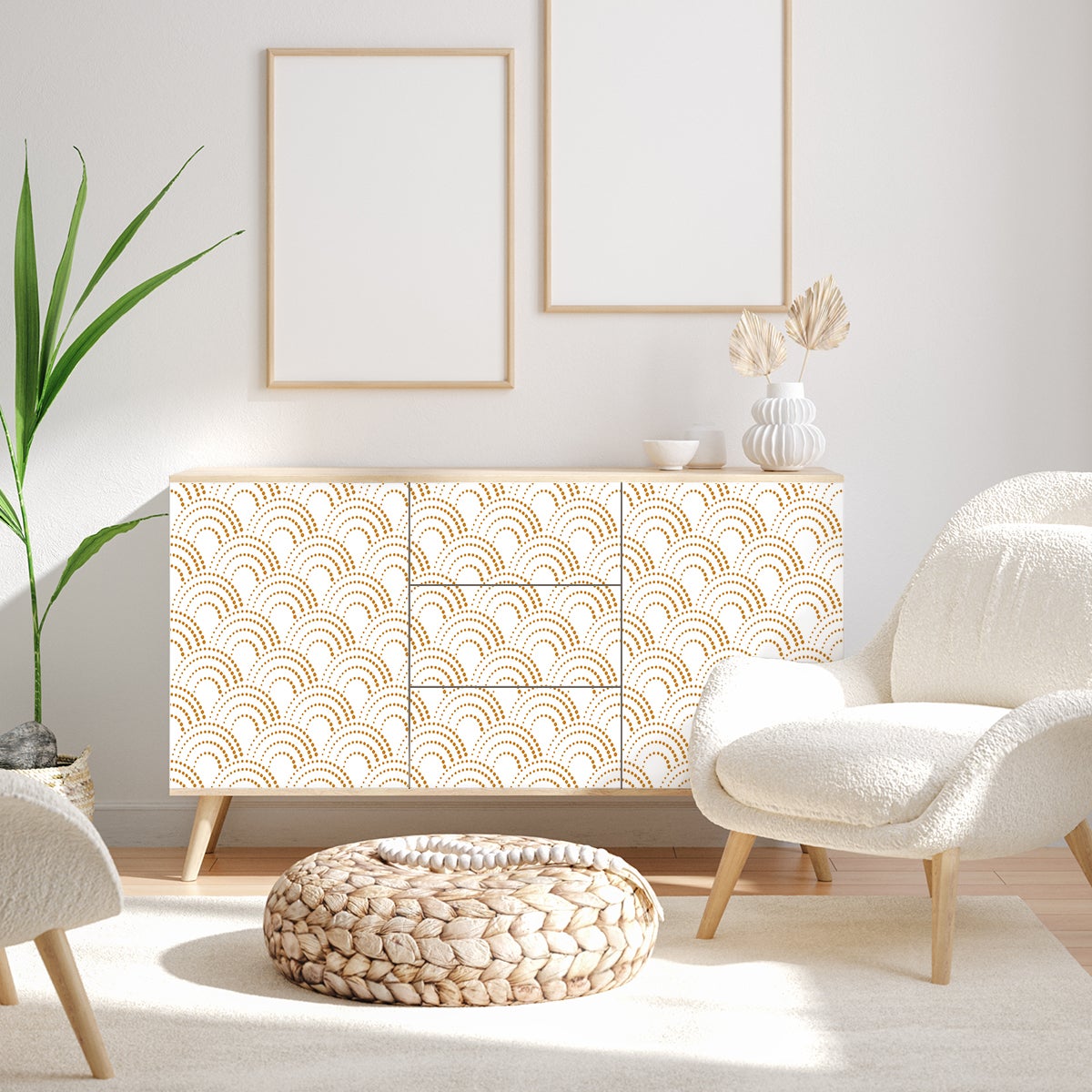 Vinilo escandinavo para muebles herman - adhesivo de pared - revestimiento sticker mural decorativo - 60x90cm