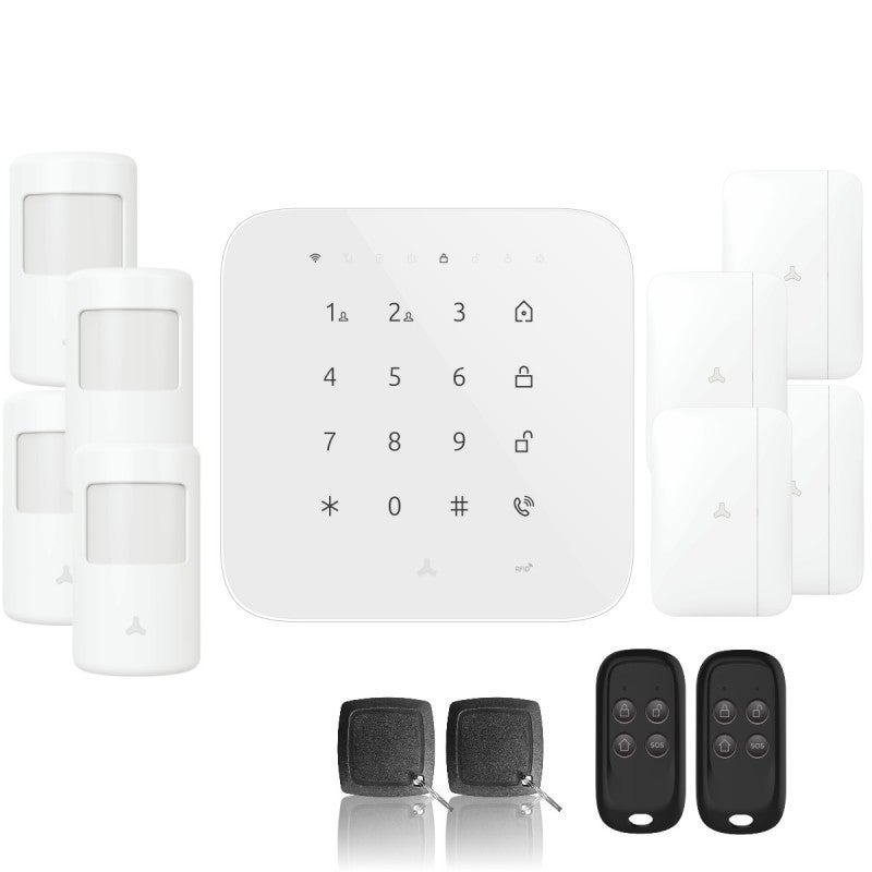 Pack Alarme Maison Sans Fil WiFi - 8/10 Zones Avec Caméras, 90 DB, Neuf