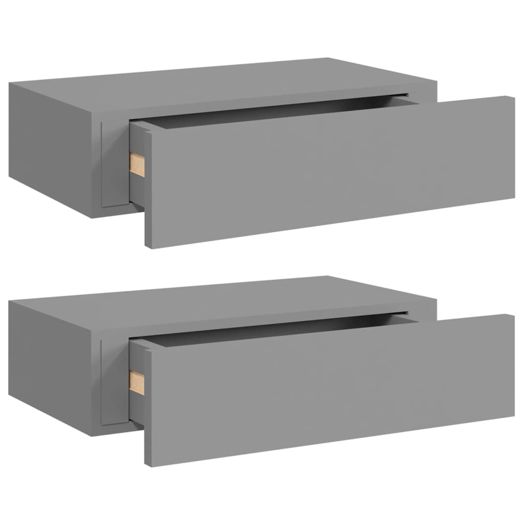 Armoire Murale 2 Étagères VidaXL Gris Béton 60 X 31 X 60 Cm - Rangement Pratique Et Gain D'Espace