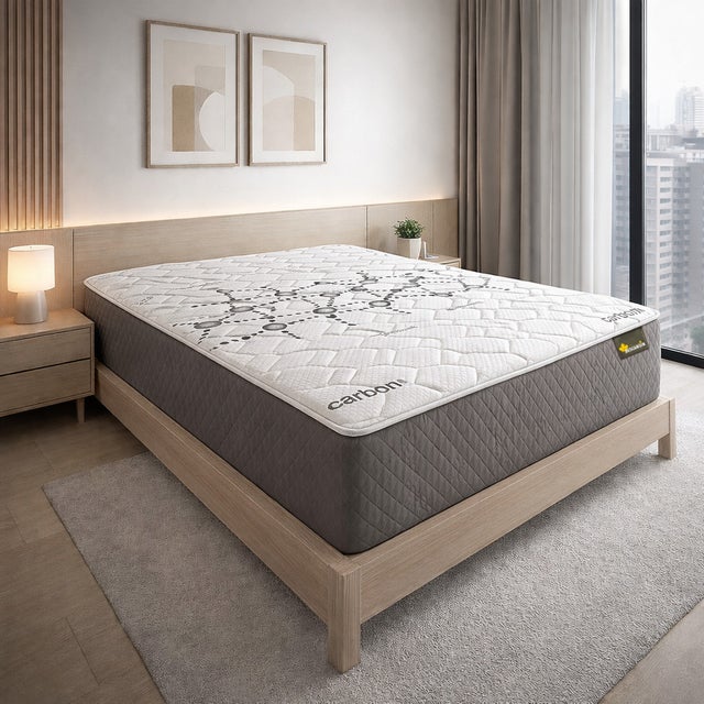 Colchón 30cm Viscoelástico 150x190 Alta gama | Ideal para Personas con Dolores de Espalda | Alta Firmeza | Carbono-Grafeno Anti-Stress