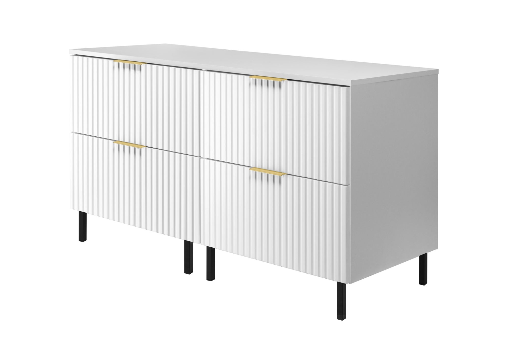 Meuble Vasque Blanc 120 2 X 60 X 77 X 46 Cm Poign e Dor e Pieds 