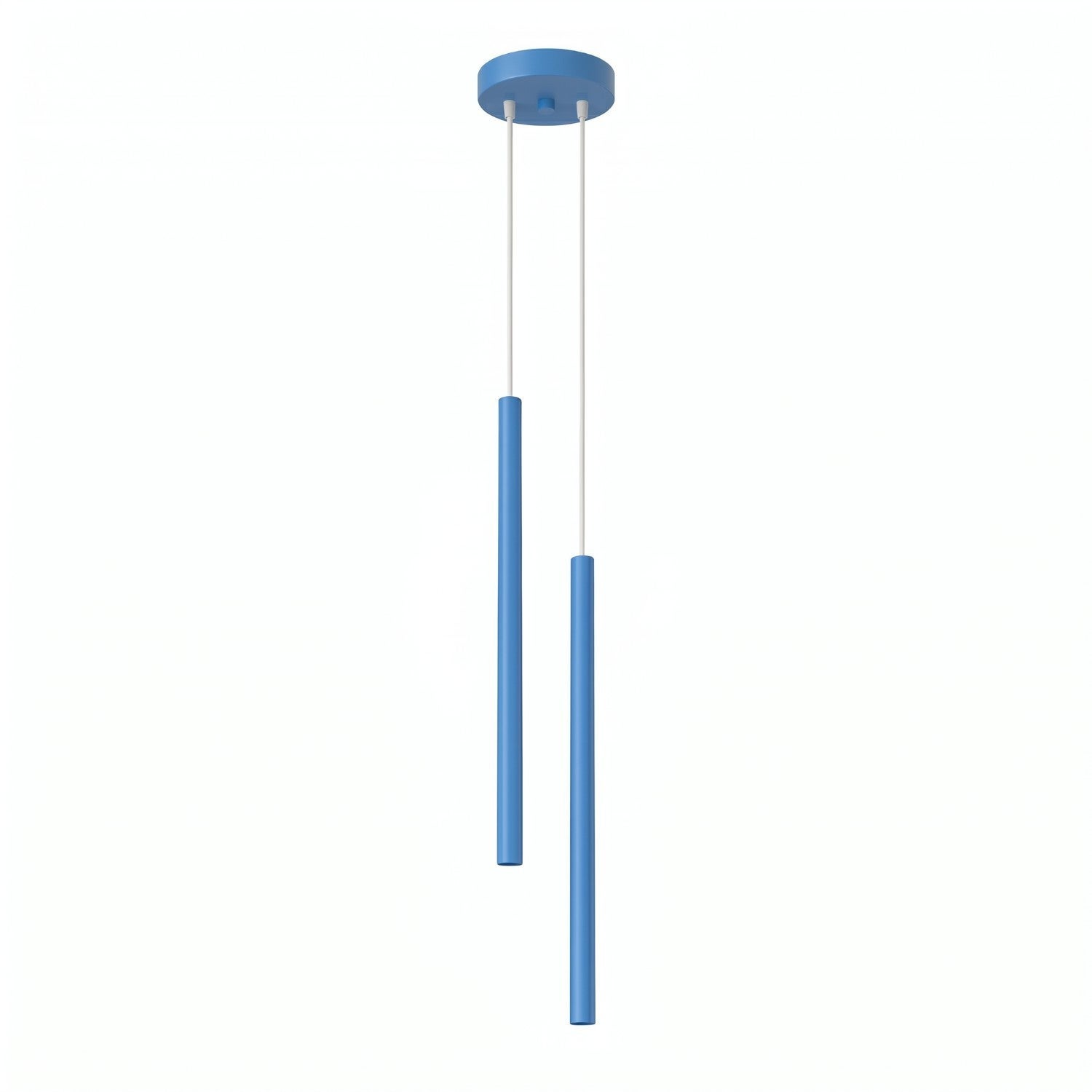 Lustră suspendată PASTELO 2 azuriu, modernă - 15x15x118cm Sollux