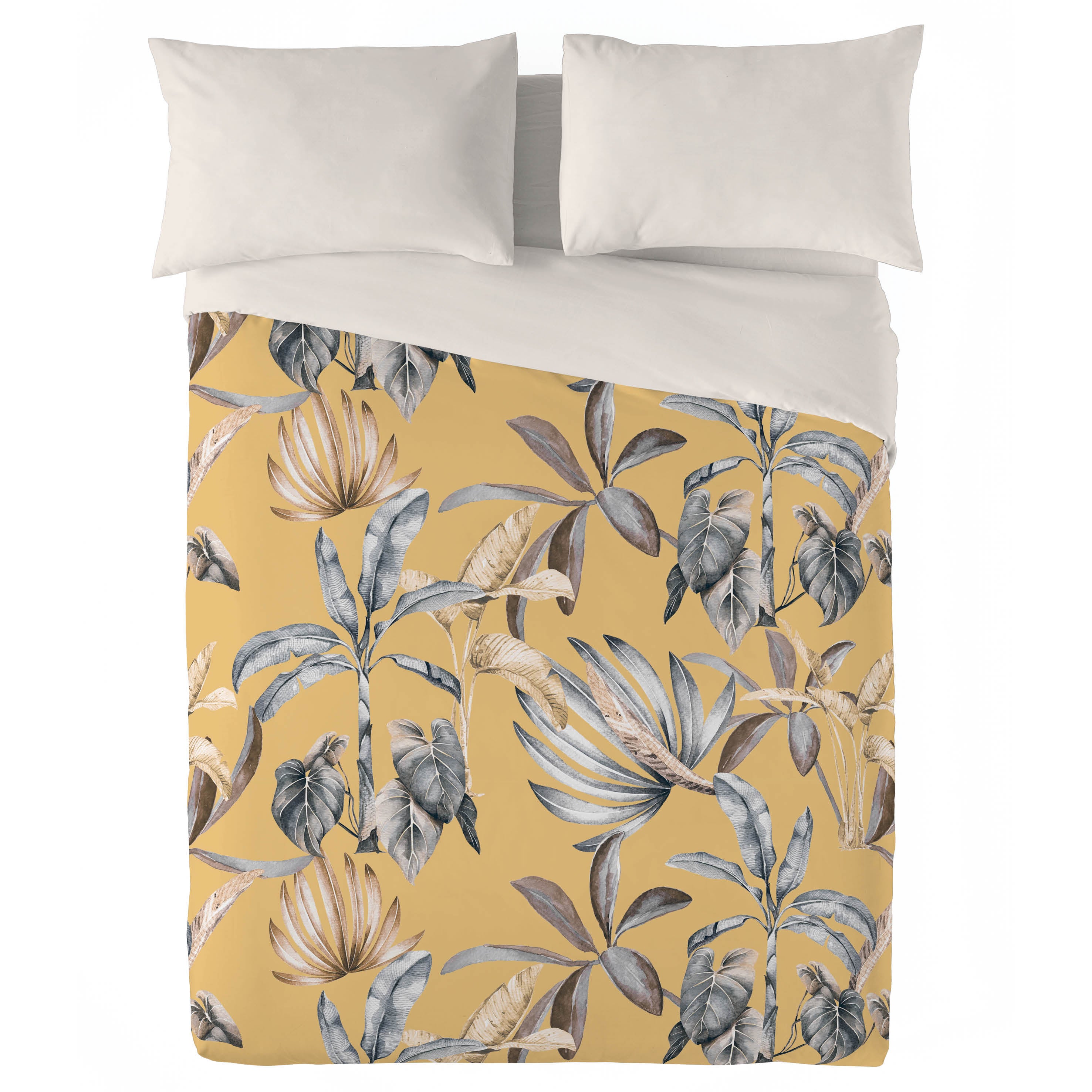 NATURALS - Capa de edredão estampada Cama 180 - Algodão extra macio - Inclui 1 ou 2 fronhas - Fabricado em Espanha - ARTEMISA - 3