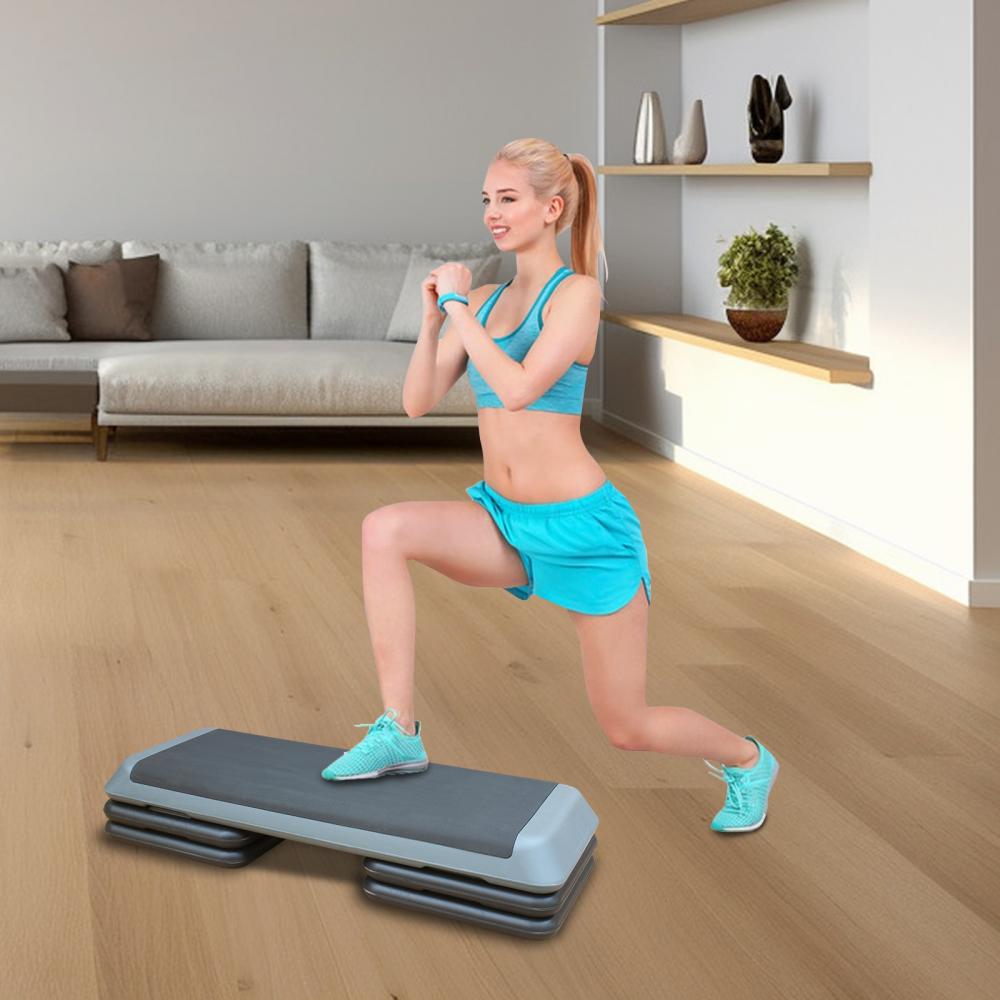 Regulowana platforma do aerobiku o szerokości 110 cm do ćwiczeń cardio, wzmacniania mięśni i fitnessu w domu