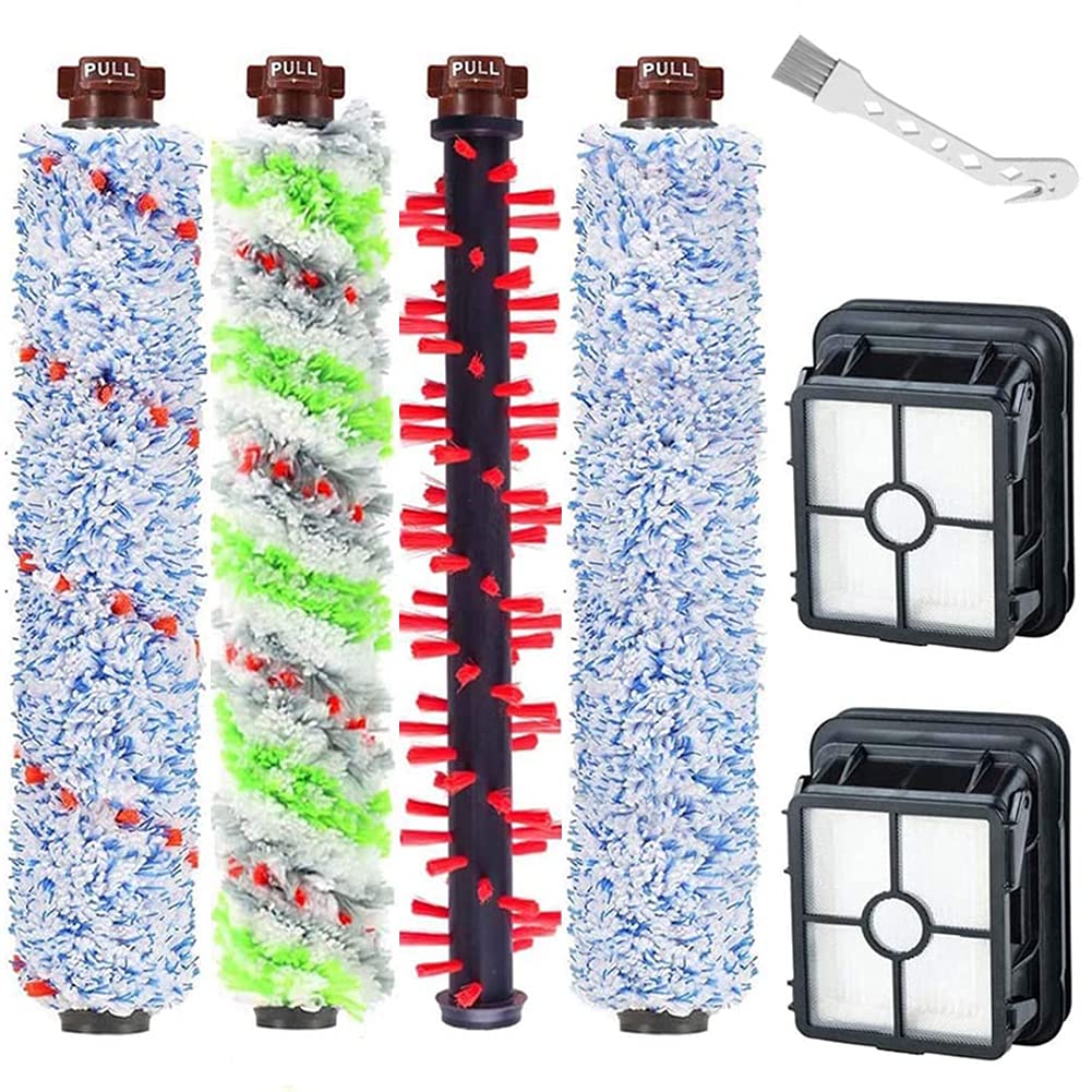 Zestaw rolek i filtrów zamiennych 2306A, 1785A kompatybilny z odkurzaczami Bissell Crosswave 2306, 2551, 1785 Series Wet (1 zestaw rolek