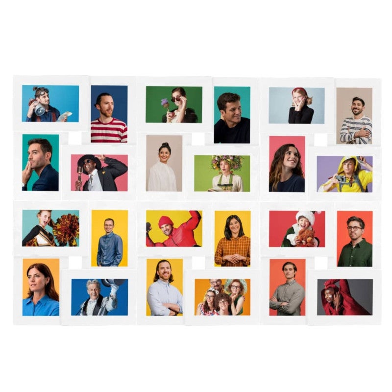 Collage de cadres photo de photo 24x(10x15 cm) Blanc MDF - 2