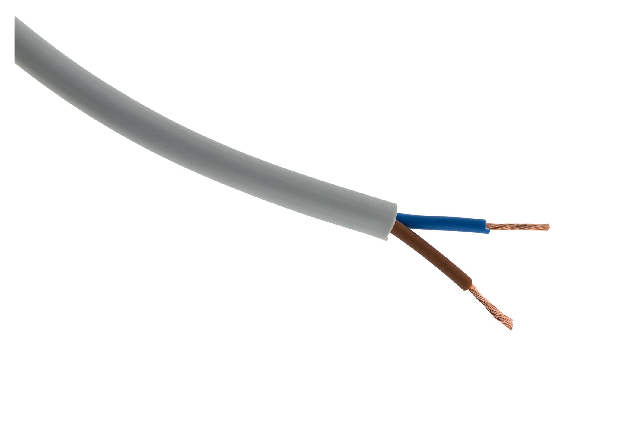 Câble électrique H05VV-F 2x1mm² gris - 10m - Zenitech | Leroy Merlin