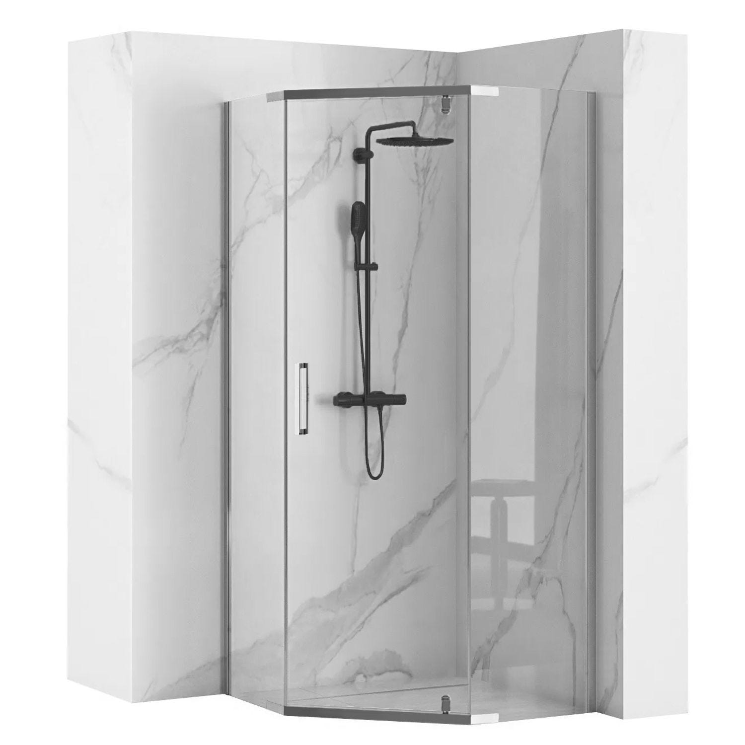 CABINE DE DOUCHE REA AXIN CHROME 90X90 Leroy Merlin cabine-de-douche-rea-axin-chrome-90x90-leroy-merlin
