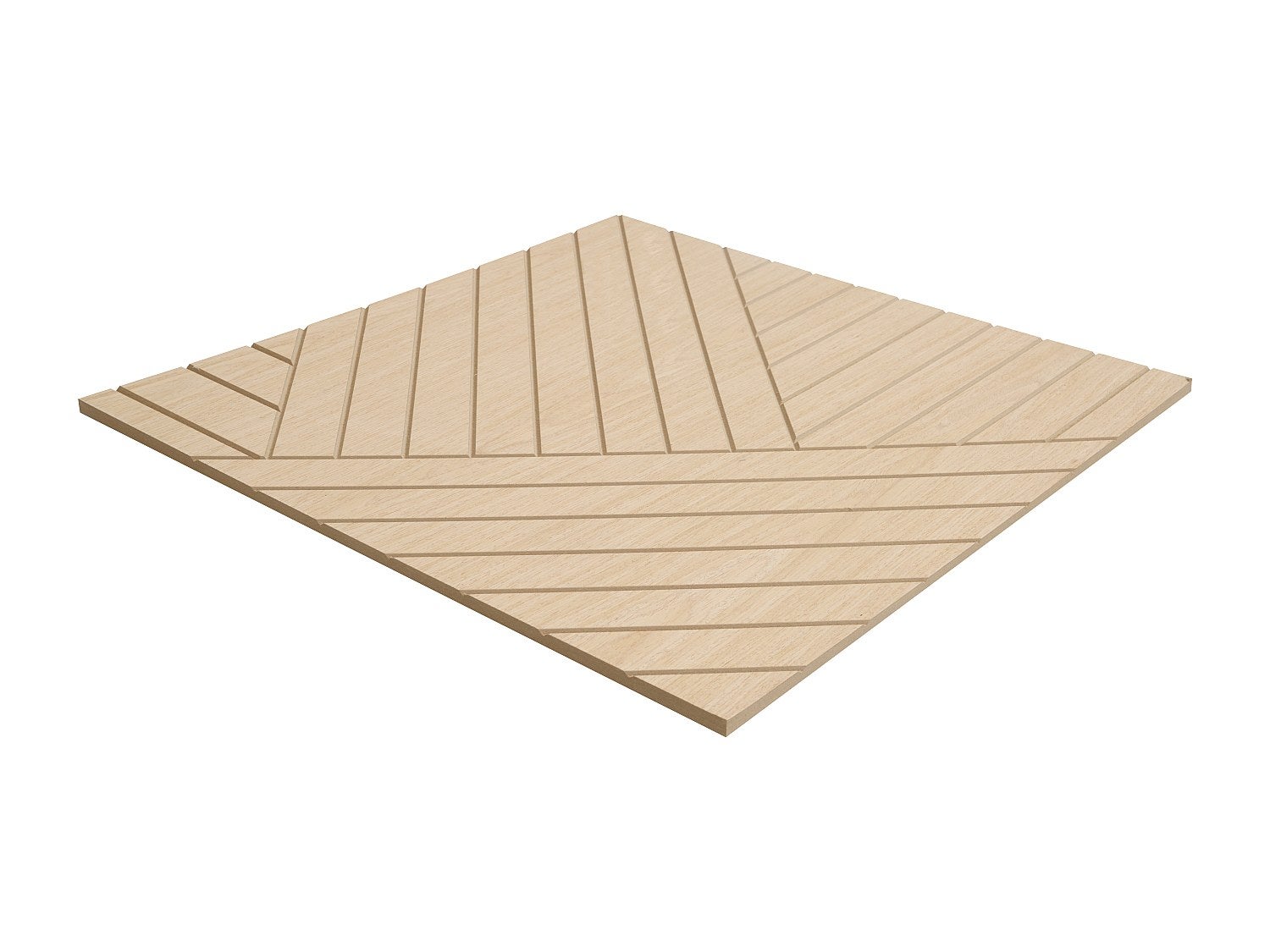 Panel ścienny - Naturalny jasny - Opakowanie 1 m² - Zestaw 4 sztuk - VELTON