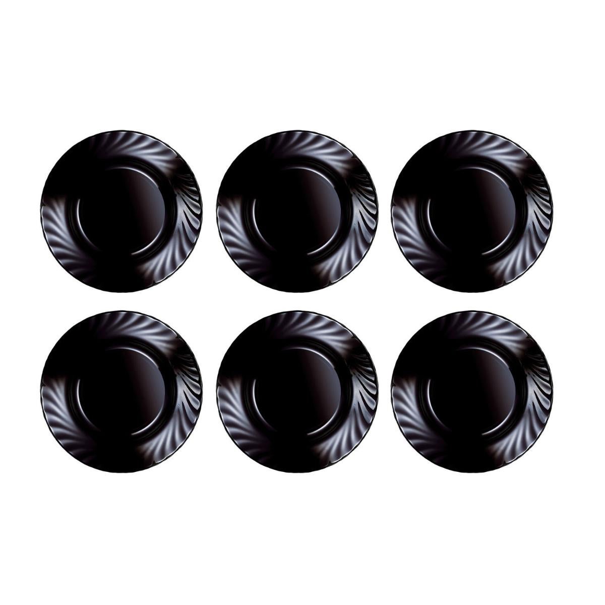 Elegancia Moderna Para Tu Mesa: Plato Sopero Luminarc Harena 23,5 Cm, Apto Para Microondas Y Lavavajillas (Negro)