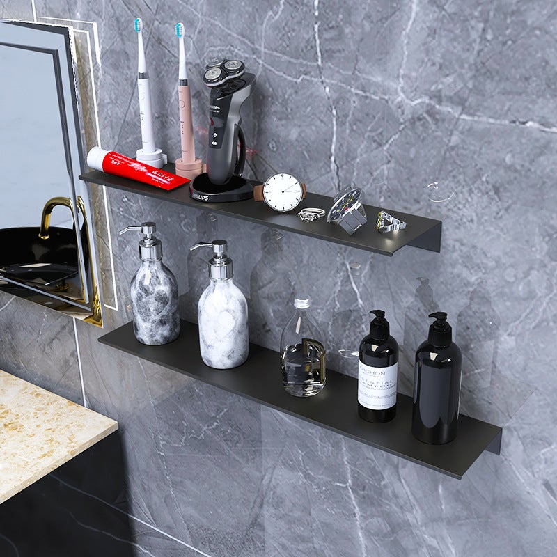 2 Mensole Metalliche A Muro: L'ideale Per Bagno, Cucina E Soggiorno Senza Forare!