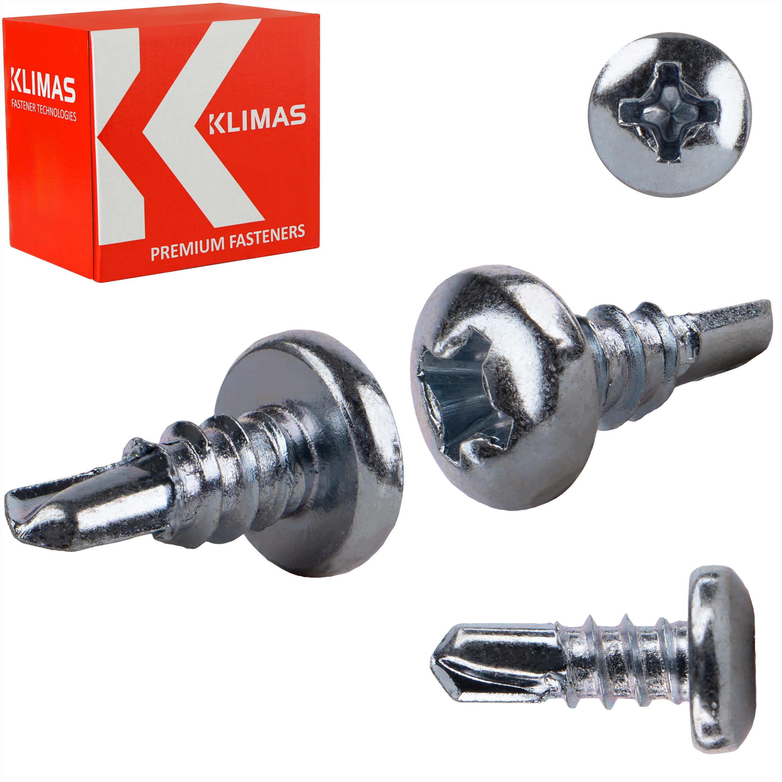 Wkręty pchełki Klimas KSTEX do blach ocynkowane 3,5x9,5 mm 1000szt