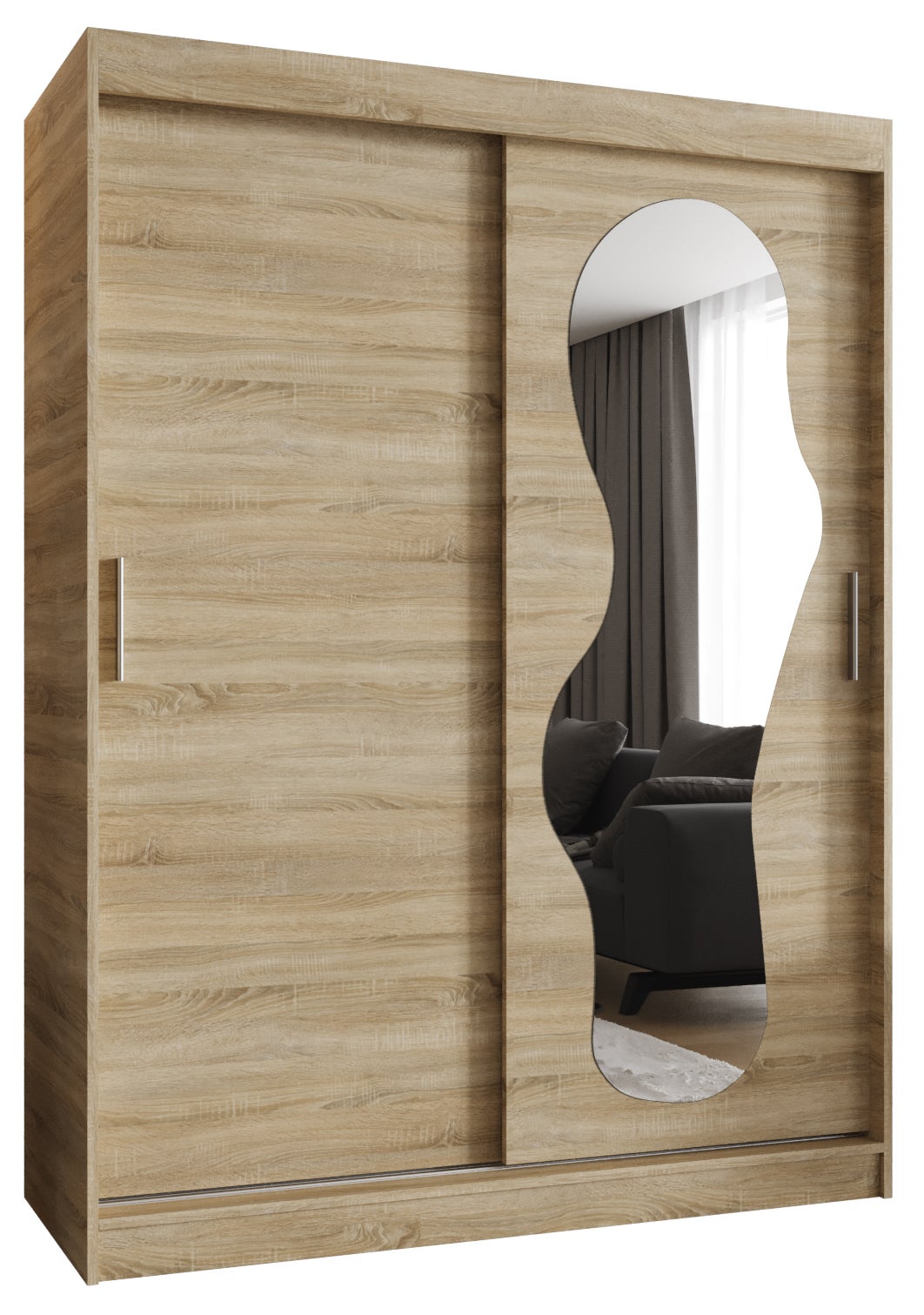 Szafa przesuwna garderoba ULTRA 150 x 62 x 200 cm Sonoma - Abiks Meble
