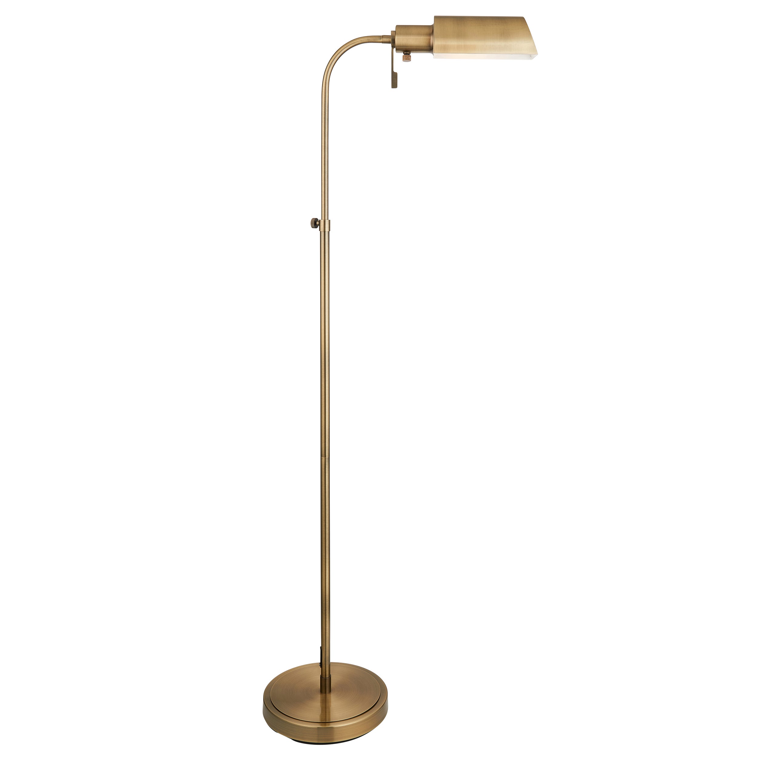 Lampa stojąca regulowana PHARMACY antyczna mosiężna 1xE27x10W metal wym:140x25x35cm IP20 Endon
