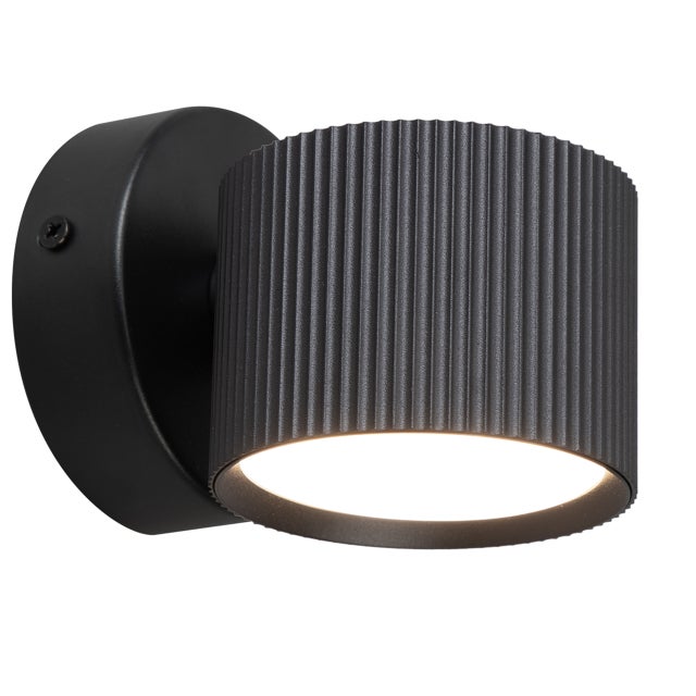 Kinkiet ścienny GX53 LED Orbin wewnętrzny spot okrągła lampa ścienna ryfel czarny MasterLED