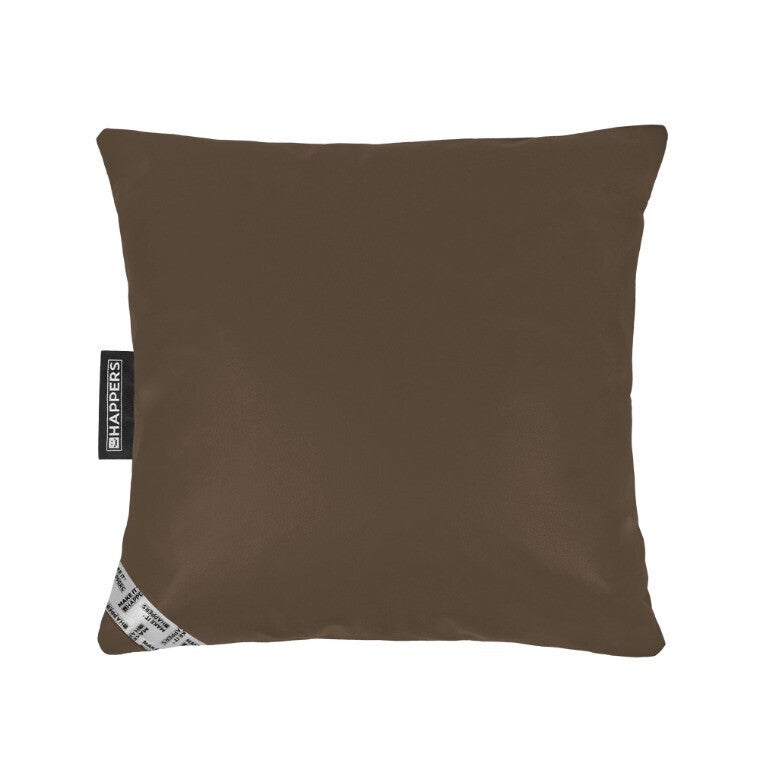 Coussin Similicuir Indoor Marron Happers 50x50 - 2