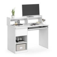 Scrivania 160x60 Cm In Legno Bianco E Rovere Con Cassettiera Integrata Lenox 1 Scrivania 160x60 Cm In Legno Bianco E Rovere Con Cassettiera Integrata Lenox 1
