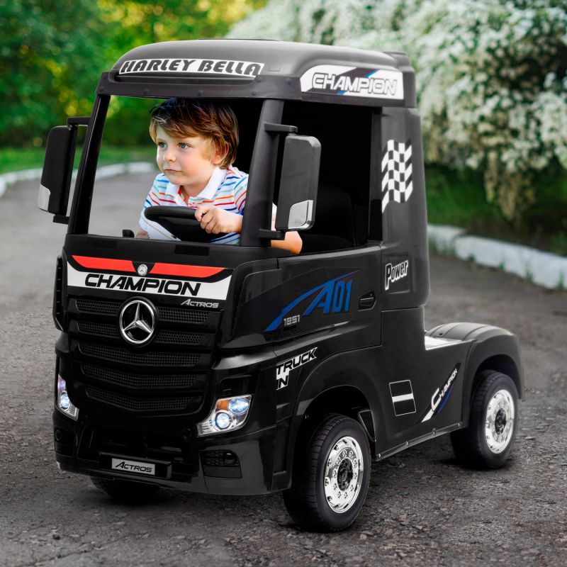 Camion Electrique Mercedes Benz 35W pour Enfant avec Telecommande Parentale Leroy Merlin