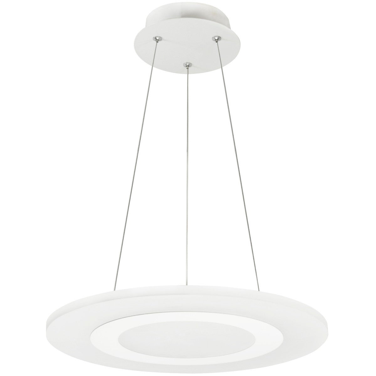 Lampa wisząca Mikeli biała LED 17W 4000K 1100lm wym: 120 x 35 x 35 cm metal Polux