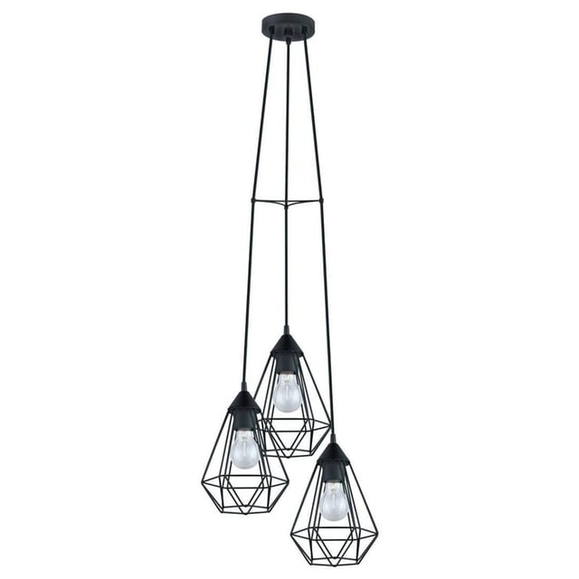 TARBES-Suspension 3 Lumières Grappe Métal Ø31cm -