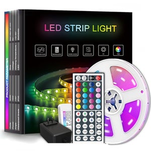 Rouleau Ruban LED RGB 24V 30M - Contrôle Par App & Télécommande - HOVVIDA